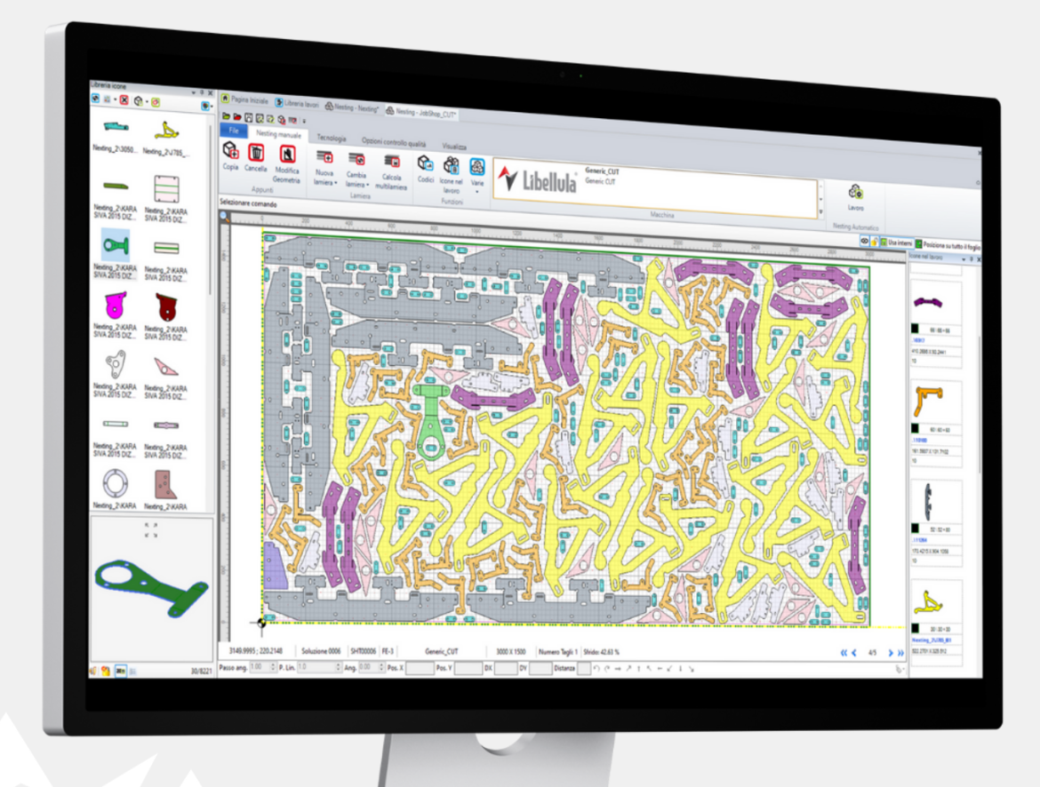 Computer display of a nest from Libellula and NestSoft