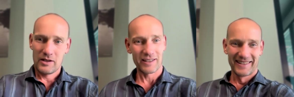 Collage of three photos of Knut Sandven, CEO of Sonair