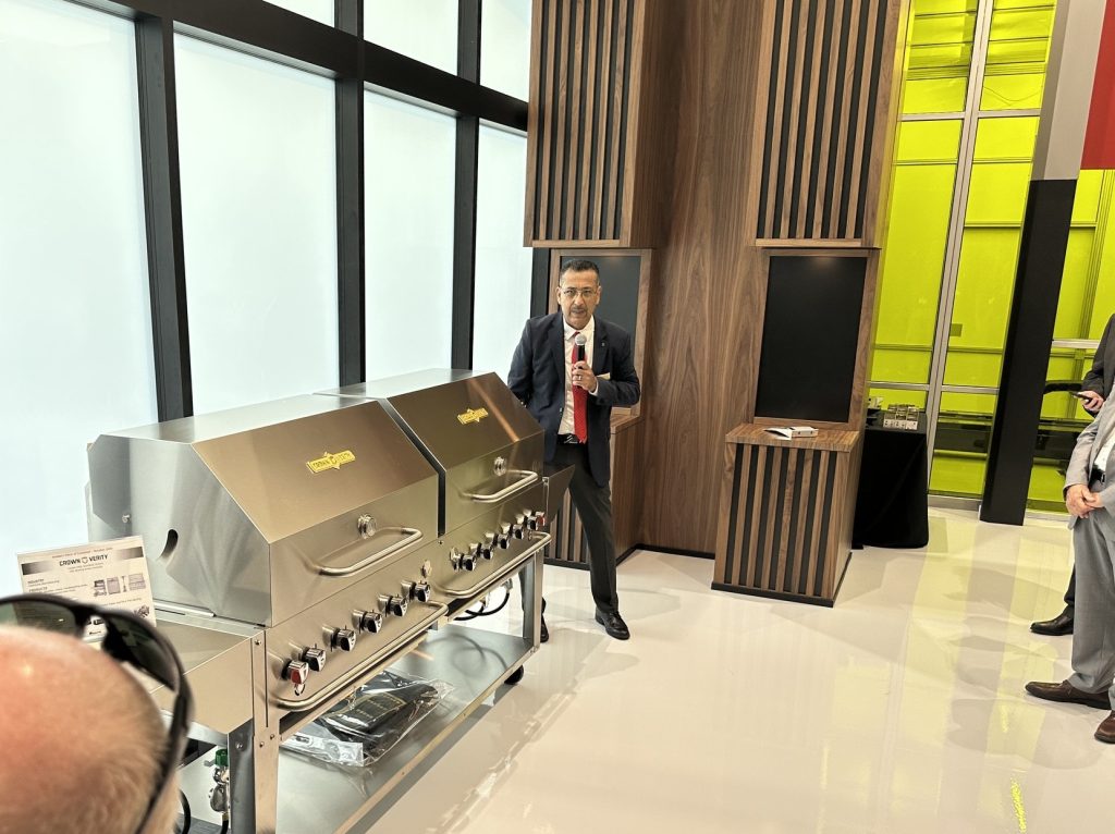 The beautiful grill is only one example of AMADA's welding capabilities.